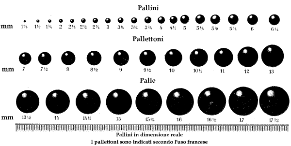 Grammatura Pallini in Piombo Caricamento Piombo