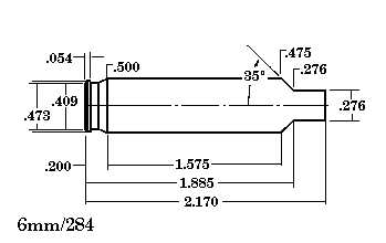 6mm-284 Cartucce