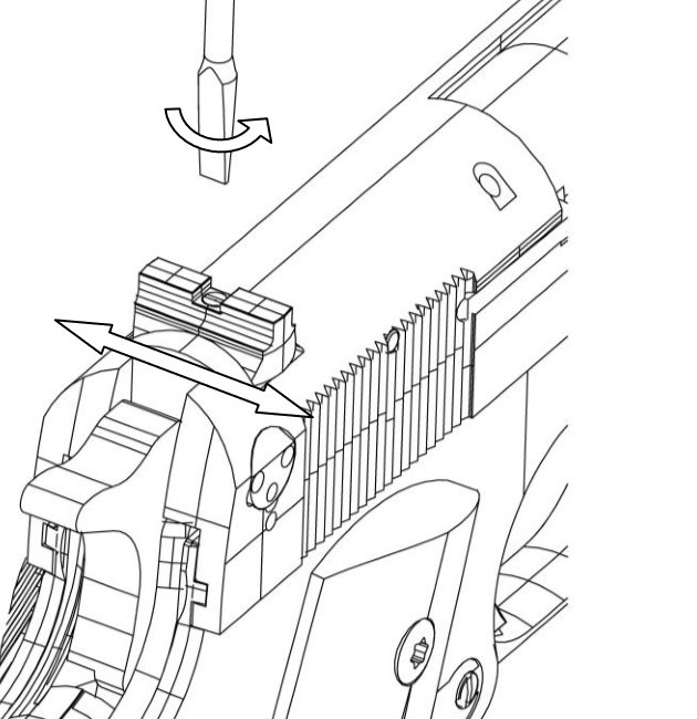 Regolazione della Tacca di Mira Springfield Armory 1911